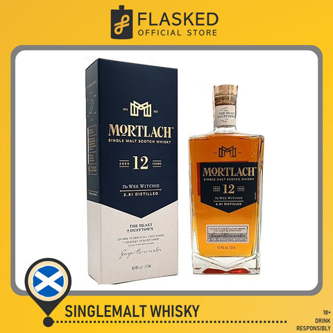 Mortlach 12 Year Old Singlemalt Scotch Whisky 750mL w/ Free Gift Bag