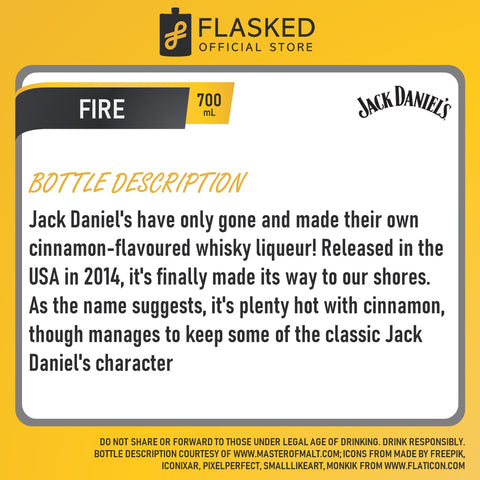 Jack Daniel's Tennessee Fire Whiskey Liqueur 700mL