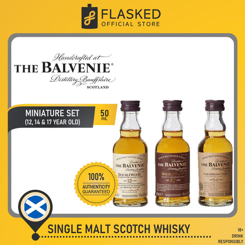 Balvenie Scotch Whisky Miniature Set 3x5cl