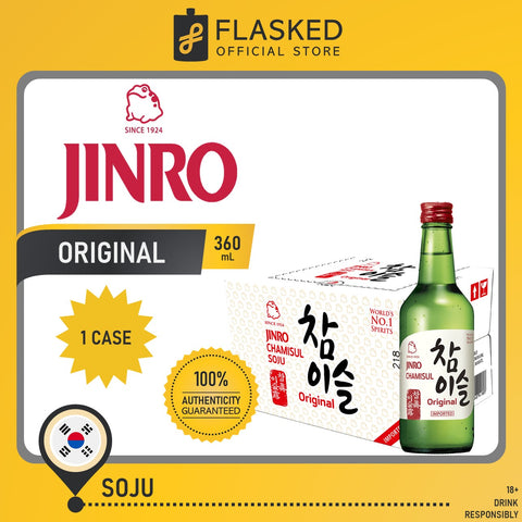 Jinro Chamisul Soju Original 1 Case 360mL Classic