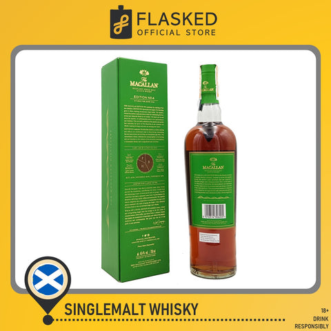 The Macallan Edition No. 4 Highland Single Malt Scotch Whisky 700mL