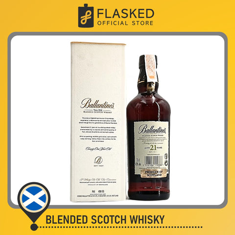 Ballantines 21 Year Old Scotch (Blended) 700mL