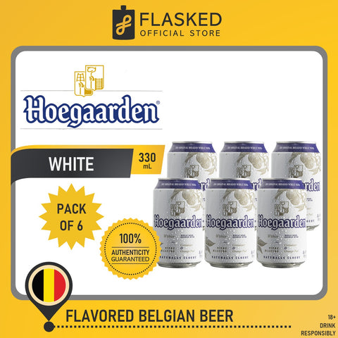Hoegaarden White Belgian Beer Cans 330mL 6 Set