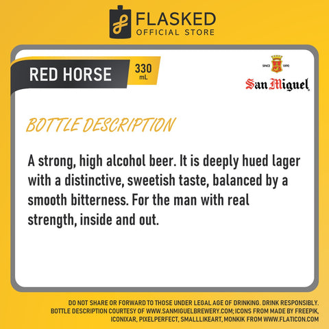 Red Horse Beer 1 Case 330mL