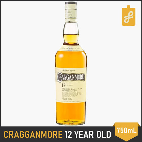 Cragganmore 12 Year Old Whisky 700mL w/ Free Gift Bag