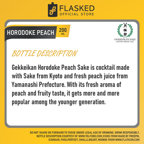 Gekkeikan Horodoke Peach 200mL