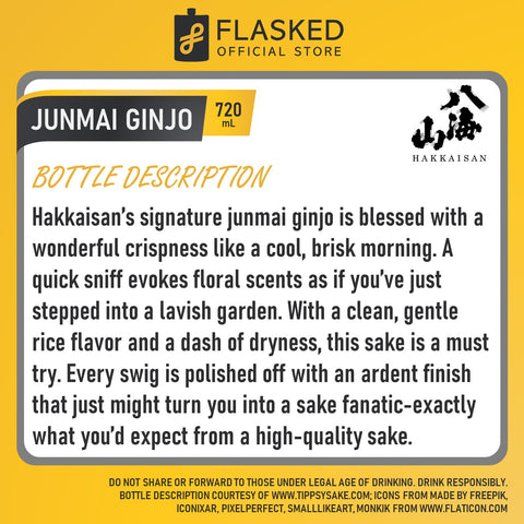 Hakkaisan Junmai Ginjo 720mL