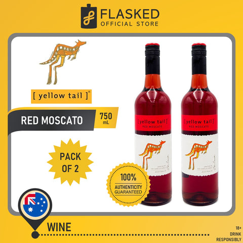 Yellow Tail Red Moscato Wine 750mL 2 Set Christmas Bundle