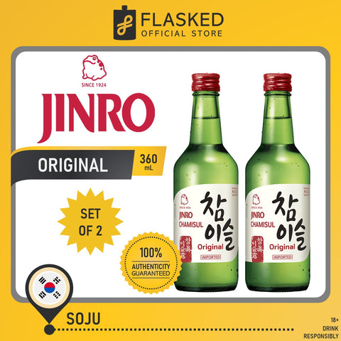 Jinro Chamisul Soju Original 360mL 2 Set