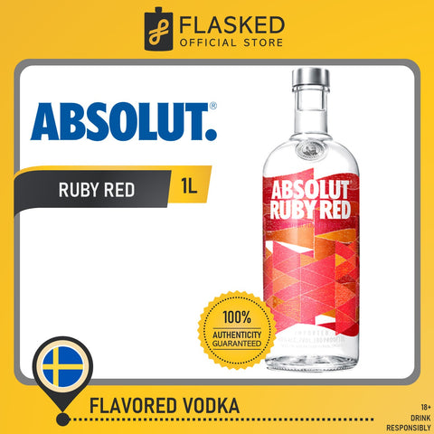 Absolut Ruby Red Vodka 1L