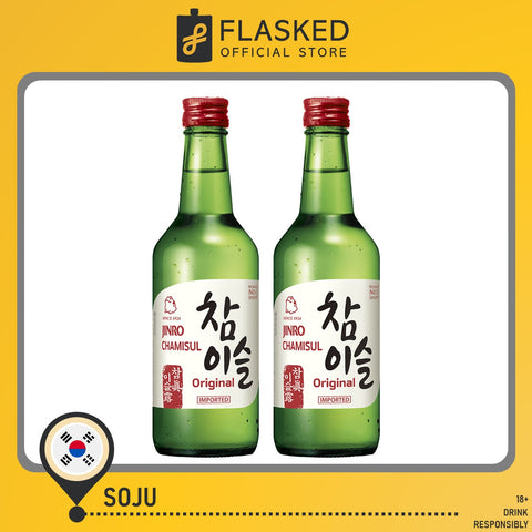 Jinro Chamisul Soju Original 360mL 2 Set