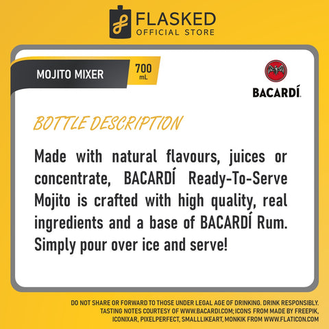 Bacardi Mojito Mixer 700mL