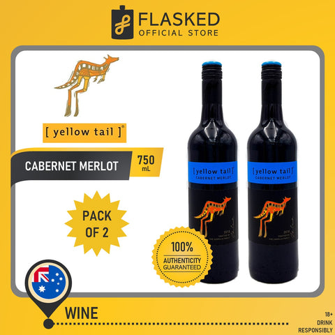 Yellow Tail Cabernet Merlot Red Wine 750mL 2 Set Christmas Bundle