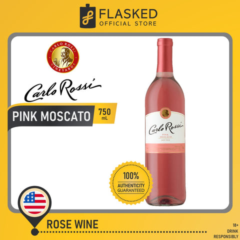 Carlo Rossi Pink Moscato Wine 750mL