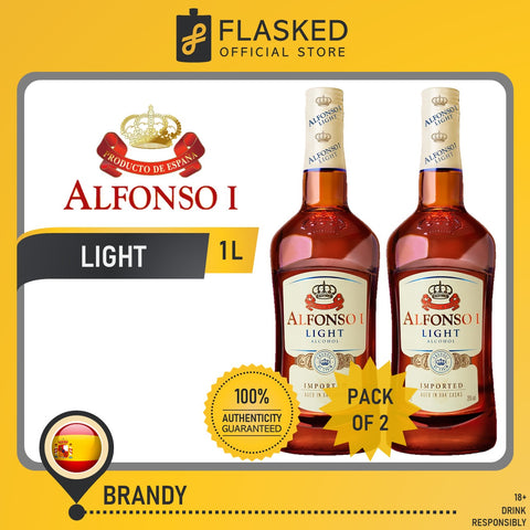 Alfonso I Light Brandy 1L 2 Set