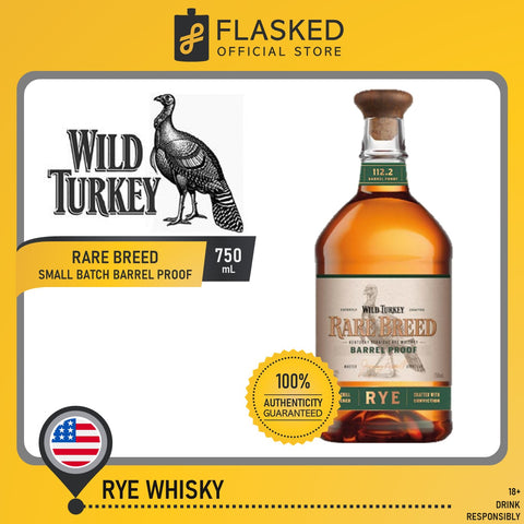 Wild Turkey "Rare Breed" Small Batch Barrel Proof Kentucky Straight Rye Whiskey 750mL