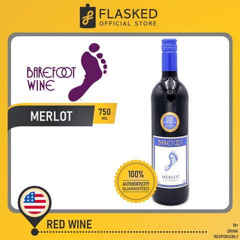 Barefoot Merlot Red Wine 750mL
