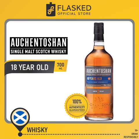 Auchentoshan 18 Year Old Whisky 700mL