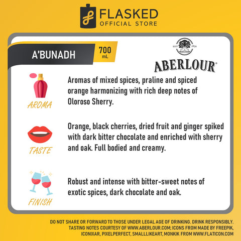 Aberlour A’bunadh Scotch Whisky 700mL The Grand Lodge of Free and Accepted Masons of the Philippines