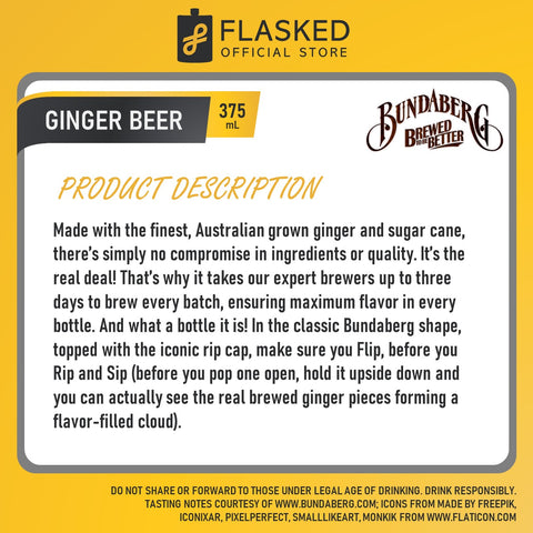 Bundaberg Ginger Beer 375mL (Non-Alcoholic)