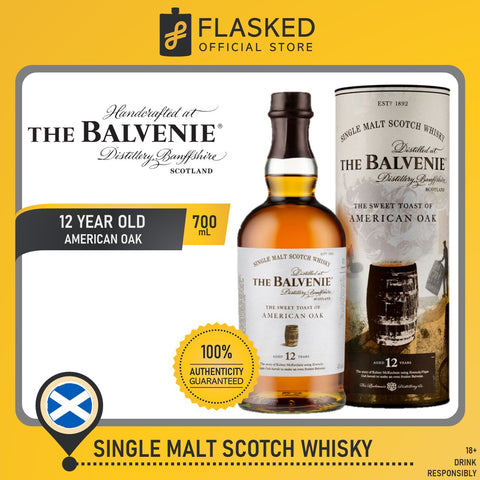 Balvenie 12 Year Old The Sweet Toast of American Oak Single Malt Scotch Whisky 700mL