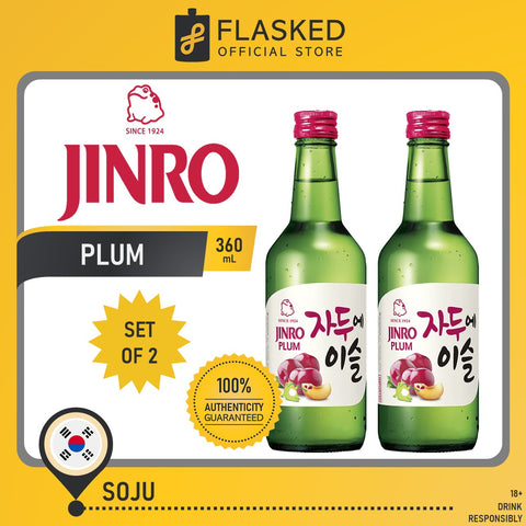 Jinro Chamisul Soju Plum 360mL 2 Set