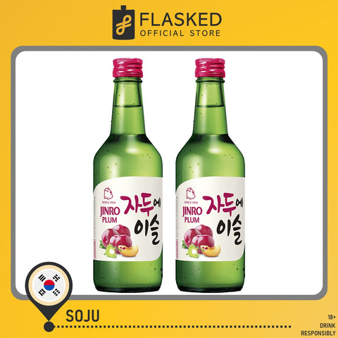 Jinro Chamisul Soju Plum 360mL 2 Set