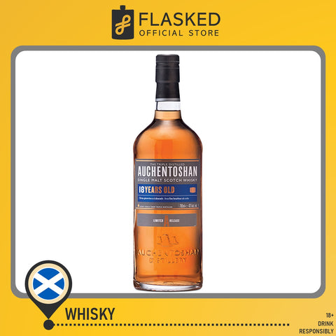 Auchentoshan 18 Year Old Whisky 700mL