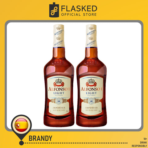 Alfonso I Light Brandy 1L 2 Set