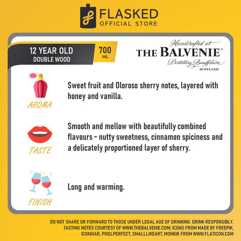 The Balvenie Double Wood 12 Year Old Scotch Whisky 700ml