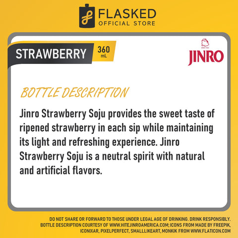 Jinro Chamisul Soju Strawberry 1 Case 360mL