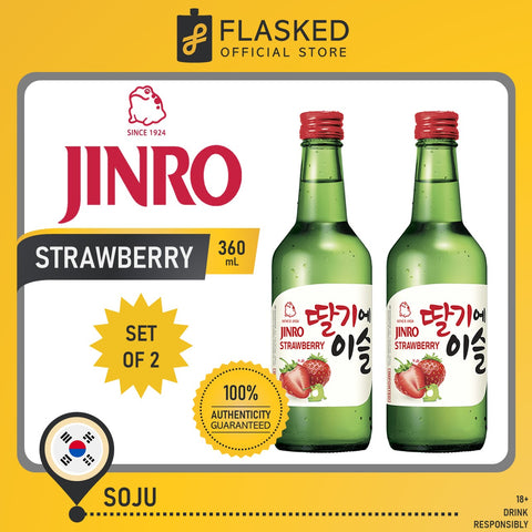 Jinro Chamisul Soju Strawberry 360mL 2 Set