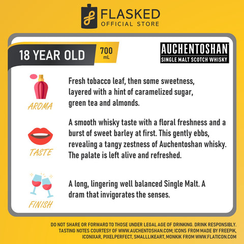 Auchentoshan 18 Year Old Whisky 700mL