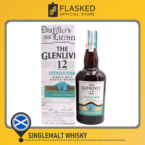 The Glenlivet 12 Year Old Licensed Dram Single Malt Whisky 700mL