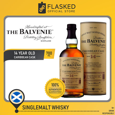The Balvenie Caribbean Cask 14 Year Old Scotch Whisky 700ml
