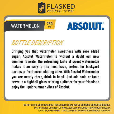 Absolut Watermelon 750mL
