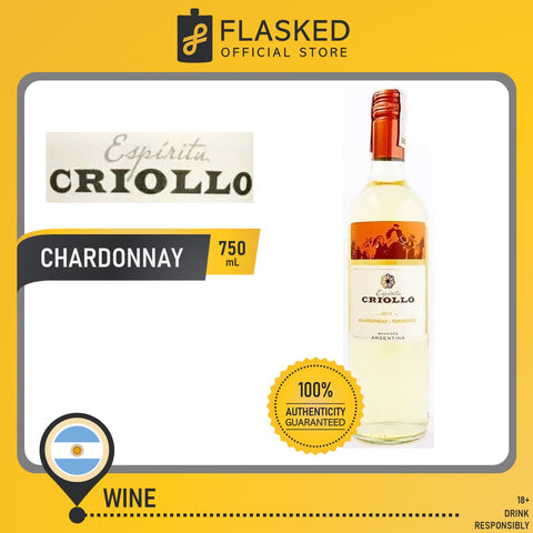 Espiritu Criollo Chardonnay White Wine 750mL