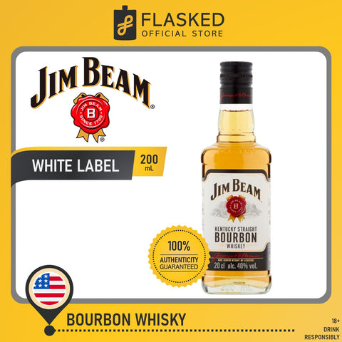 Jim Beam White Label Bourbon Whiskey 200mL