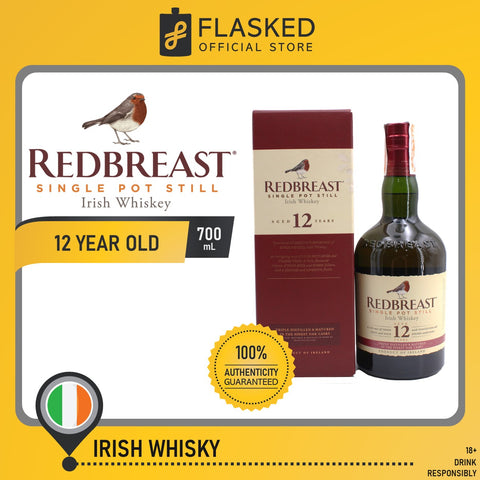 Redbreast 12 Year Old Single Pot Still Irish Whisky 700mL
