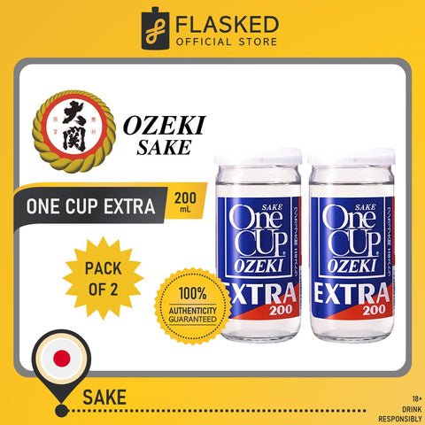 Ozeki One Cup Extra Sake Rice Wine 200mL 2 Pack