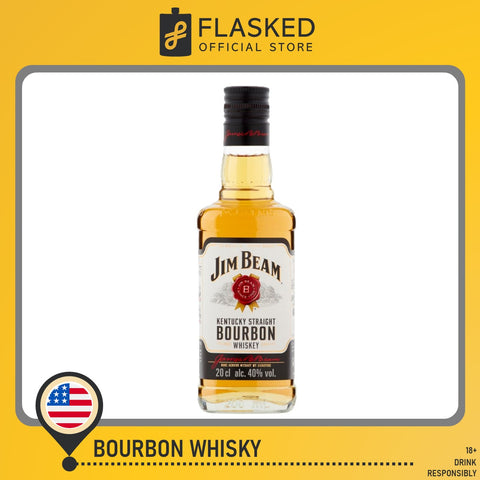 Jim Beam White Label Bourbon Whiskey 200mL