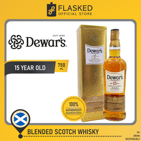 Dewar's 15 Year Old Blended Scotch Whisky 750 mL Limited Edition Tin Can Dewars